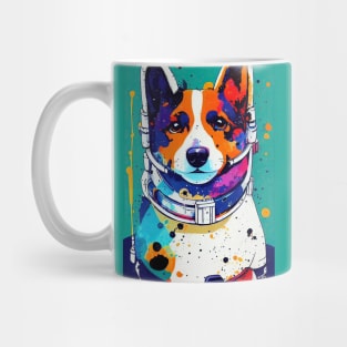 Astronaut corgi portrait Mug